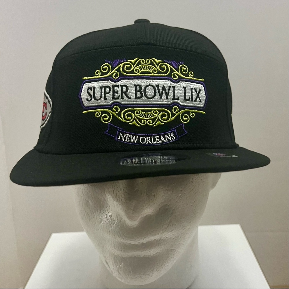Kansas City Chiefs New Era Super Bowl LIX Tarmac Split Panel 9FIFTY Snapback Hat